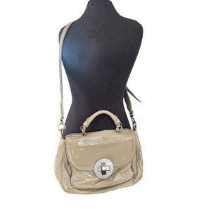 Marc by Marc Jacobs Purse Cream Pigskin Leather Cross Body Bag Tote